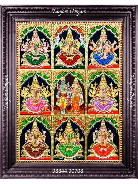 Astalakshmi Tanjore Painting